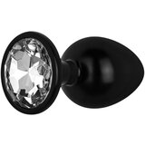 EasyToys Anal Collection - analni dildo s kamnom - L (črna) | Shoptok.si