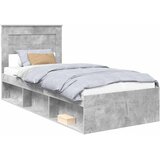  Krevetna konstrukcija Jednobojno Betonska siva 75 x 190 cm | shoptok.hr