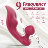 Sex HD Chomper - vodoodporni klitorisni in analni vibrator na baterije (rdeč) | Shoptok.si