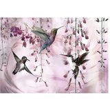  Samoljepljiva foto tapeta - Flying Hummingbirds (Pink) 196x140 | shoptok.hr