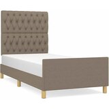  Okvir za krevet bez madraca smeđesivi 100 x 200 cm od tkanine | shoptok.hr