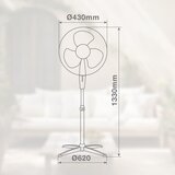 Niaros podni ventilator, 45W, 43cm, crni | Eponuda.com