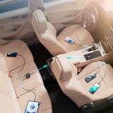 Joyroom Punjač za automobil (JR-CL03) - Produžetak priključaka- 5x USB- 6.2 A -150 cm - crni | shoptok.hr