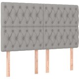  Box spring postelja z vzmetnico LED sv. siva 140x200 cm blago, (20724882) | Shoptok.si