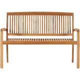  Složiva vrtna klupa s jastukom 128,5 cm od masovne tikovine | shoptok.hr