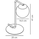Nordlux Namizne svetilke Lampe de table grant verre opale laiton | Shoptok.si