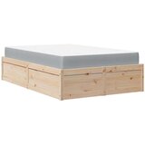  Krevet s madracem 120 x 190 cm od masivne borovine | shoptok.hr
