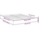  Okvir za krevet boja hrasta 180x200 cm konstruirano drvo | shoptok.hr