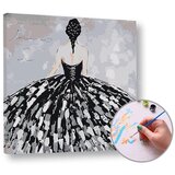Paint by Numbers - Ženska v črni obleki | Shoptok.si