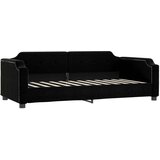  Dnevni krevet crni 90 x 190 cm od tkanine | shoptok.hr