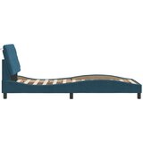  Okvir kreveta s uzglavljem plavi 80 x 200 cm baršunasti | shoptok.hr