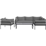 Bessagi Garden lounge garnitura anny, siva, 4-Delno | Shoptok.si
