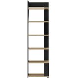 Mömax Regal Nael, Črna, Barva Hrasta | Shoptok.si