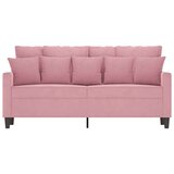  Kavč dvosed roza 140 cm žamet | Shoptok.si