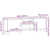  Stalak za TV u Artisan hrastu - 150x30x50 cm - Izrađen od projektiranog drva | shoptok.hr