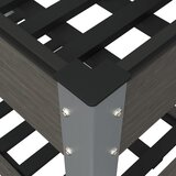  Povišena vrtna gredica s policom siva 200x50x75 cm WPC | shoptok.hr
