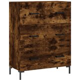 Maison Chic Komoda - Predalnik dimljeni hrast 69,5x34x90 cm inženirski les, (21718211) | Shoptok.si