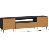  LED TV kabinet Crna Konstruirano drvo | shoptok.hr