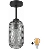 Brilagi LED plafonski luster R GLASS 1xE27/60W/230V Ø 14 cm crna/dimno-siva Cene