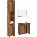  3-dijelni set kupaonskog namještaja od starog drveta | shoptok.hr