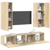  4-dijelni set TV ormarića boja hrasta sonome konstruirano drvo | Eponuda.ba
