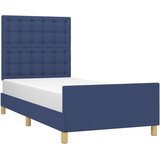  Za krevet s uzglavljem plavi 90x200 cm od tkanine | shoptok.hr
