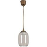 Brilagi LED luster na sajli R GLASS 1xE27/60W/230V prečnik 14 cm braon/zadimljeno siva | Eponuda.com