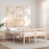  Krevet za starije s uzglavljem 120x200 cm od masivnog drva | shoptok.hr
