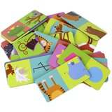 Dvostrana slagalica životinje 10 cm x 5 cm 28 dijelova | shoptok.hr