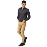 Dewberry G577 SHIRT-NAVY BLUE- BROWN | Shoptok.si
