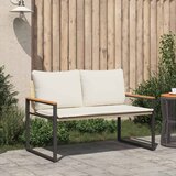  Klupa s jastukom Bež i krem bijela 115 x 65 x 72 cm Ratan | Eponuda.com