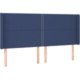  box spring s madracem LED plavi 180x200 cm od tkanine | shoptok.hr