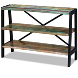  Komoda s 3 police od masivnog obnovljenog drva | shoptok.hr