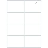 Pregrada za tuš bijela 140x195 cm s prozirnim staklom ESG | shoptok.hr