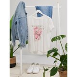 Sinsay Pamučna majica s metalik printom | shoptok.hr