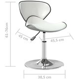 vidaXL Jedilni stol belo umetno usnje, (20812472) | Shoptok.si