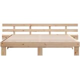  Krevetna konstrukcija Smeđa 180 x 200 cm Čvrsto borovo drvo Bež | shoptok.hr