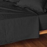 Douceur d intérieur Crna pamučna plahta 240x300 cm Lina – | shoptok.hr