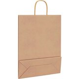  Papirnate vrećice 250 kom s ručkama smeđe 32x12x42 cm | shoptok.hr