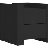 Maison Chic Nočna omarica - Nočna miza črna 45x50x50 cm inženirski les, (21689966) | Shoptok.si