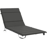  Jastučić za ležaljku GEMERT 100% poliester Antracit - Antracit 200 x 90 x 3 cm Poliester | shoptok.hr