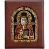  Ikona u drvetu Sveti Arsenije Boka, Pravougaona, 170x205x22mm Cene