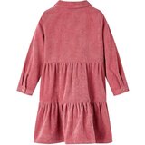  Dječja haljina dugih rukava od samta starinska ružičasta 104 | shoptok.hr