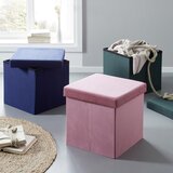 Mömax zaboj za sedenje cord -sb-, temno modra | Shoptok.si