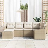  Vrtni set za objed s jastukom s pohranom 6 pcs Bež i krema | shoptok.hr
