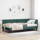  Kutni krevetni okvir s madracem Ostalo 2 pcs Zelena Baršun | shoptok.hr