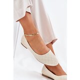 Boto Ladies Flat Ballerinas With Glitter Gold Tatorelis | Shoptok.si