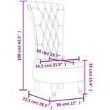 vidaXL stol z visokim naslonom temno zelen žamet z gumbi | Shoptok.si
