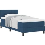 vidaXL Box Spring Krevet s Madracem Plava 90x200 cm Tkanina Cijene