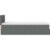 vidaXL otomanski krevet s madracem tamnosivi 90x200 cm tkanine | shoptok.hr